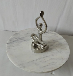 Sculpture en aluminium argenté, pour la décoration Sculpture Décoration intérieure - Product Image 2