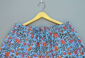 Cotton Hand Block Printed <b>Shorts</b> With Elastic and Drawstring Soft and Comfortable Unisex <b>Boxer</b> <b>Shorts</b> - Product Image 2