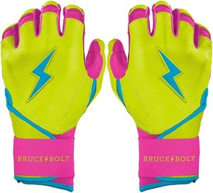 Guantes de Bateo Bruce Bolt de Cuero Cabretta de Primera Calidad, Diseño de Puño Corto 100% Calidad - Product Image 5