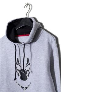 เสื้อฮู้ดผู้ชายสีเทาแบบหนา ผ้าฟลีซ แต่งเองได้ ทันสมัย ซับในผ้าฝ้ายสีดำ มีกระเป๋าจิงโจ้ คุณภาพสูง - Product Image 3