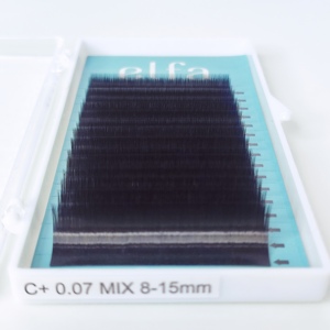 Extensions de cils plein volume ELFA HY LON FIBER de haute qualité 0.07 C + Logo personnalisé Mix Single & Classic - Product Image 3