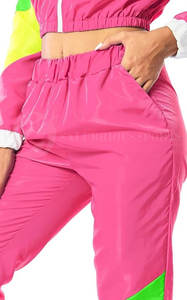 Conjunto Deportivo de Invierno con Capucha, Estilo Hip Hop, Impermeable, Ligero, de Nailon, Diseño Personalizado, Top Corto con Cremallera y Chaqueta Cortavientos - Product Image 6