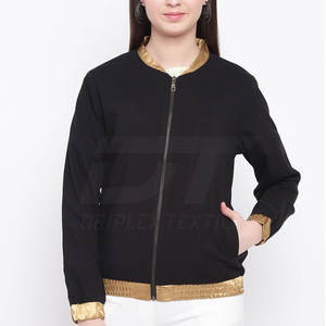 Long Sleeve Zip up Raglan <b>Women</b> Bomber <b>Jacket</b> with Pockets <b>Lightweight</b> and High Quality Bomber <b>Jacket</b> - Product Image 1