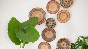 Panier mural rond en jonc de mer pour la décoration intérieure rustique moderne et le design de villégiature Vietnam - Product Image 6