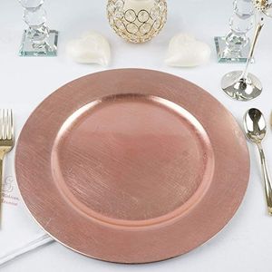 Placa de cargador de metal elegante de larga duración para mesas de banquete de recepción de bodas y configuración de comedor en casa elegante - Product Image 1
