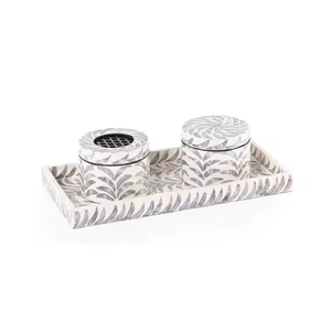 Ensemble de brûleur à encens en nacre naturelle de haute qualité, plateau exquis fait à la main, durable, écologique, diffuseur d'aromathérapie indien - Product Image 2