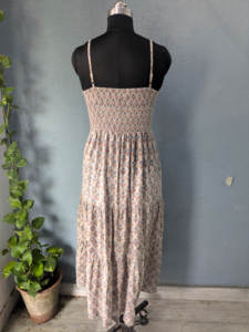 Pur coton robe d'été femmes sans manches Style bohème imprimé fleuri main bloc imprimé léger robe florale robe indienne - Product Image 5