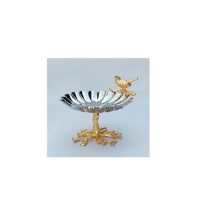 Premium Quality Antique-inspired Metal <b>Serving</b> <b>Bowls</b> with Exquisite Detailing and Classic Vintage Shapes - Product Image 1