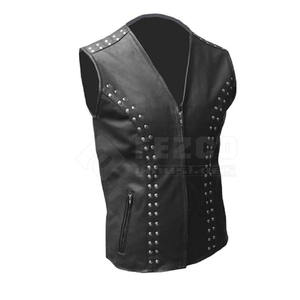 Gilet en cuir de vachette sur mesure, respirant, coupe ajustée, décontracté, hiver, fabriqué au Pakistan, faible MOQ - Product Image 1