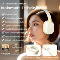 Nouveautés - Casque sans fil T6 de haute qualité au prix d'usine, design professionnel avec son spatial panoramique, unité HiFi 40 mm