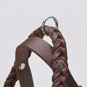 Arnés personalizado para perros de calidad superior cuero genuino al por mayor proveedor de arnés para perros - Product Image 3