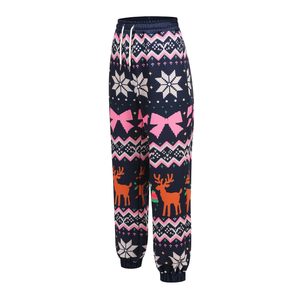 Pantalones de chándal navideños de lujo para mujer, edición 2025, pantalones de chándal navideños con cordón acogedor, regalo de invierno cálido de poliéster - Product Image 3