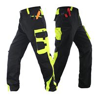 Vente en gros d'usine Pantalon de travail respirant et ignifuge imperméable de niveau D Pantalon cargo multi-poches en polyester pour hommes