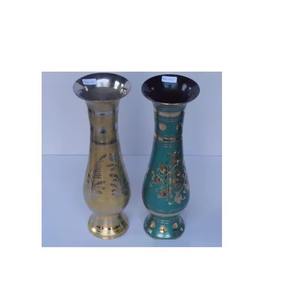 Florero de latón clásico, hermosa pieza decorativa hecha a mano, perfecto para sala de estar, mesa de comedor y regalos - Product Image 2