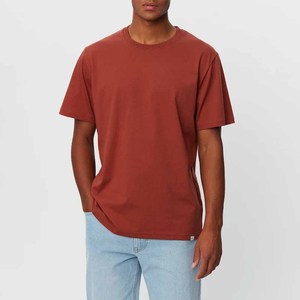 T-shirts oversize en coton peigné respirant, logo personnalisé, 100% coton, col rond uni, pour hommes et femmes - Product Image 2