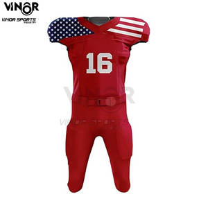 เสื้อทีมฟุตบอล12แผงที่ระบายอากาศเครื่องแบบฟุตบอลอเมริกันส่องประกาย - Product Image 2