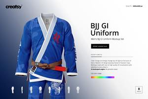 Ultra ligero brasileño Jiu Jitsu Gi BJJ traje verano Grappling Kimono OEM venta al por mayor uniforme de artes marciales - Product Image 6