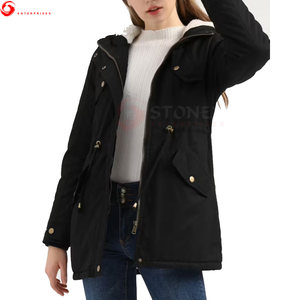Parkas y Abrigos de Invierno con Capucha para Mujer, Casuales, Largos, 100% Poliéster, Abrigo - Product Image 4