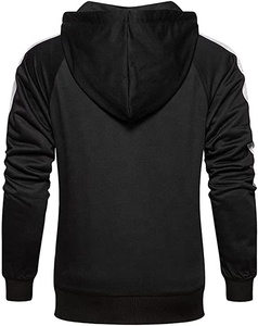 ชุดวอร์มผ้าฝ้าย100% สำหรับผู้ชาย, ชุดวอร์มคอตตอนสีทึบใส่สบายใส่กลับด้านได้ใส่ออกกำลังกายปรับแต่งโลโก้ได้ - Product Image 3