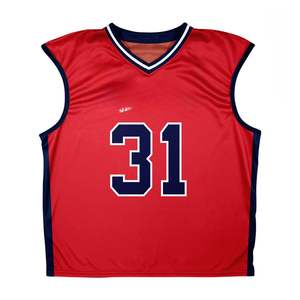 Débardeur crosse léger unisexe Jersey sans manches à impression personnalisée pour la pratique du jeu Conception réversible - Product Image 3