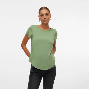 Venta al por mayor de camisetas sueltas informales para mujer, colección de verano, camisetas con logotipo privado, camisetas de manga corta con cuello redondo - Product Image 1