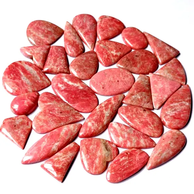 Natuurlijke Roze Thulite Steen Topkwaliteit Thulite Cabochon Steen Groothandel Bulk Thulite Losse Edelsteen Voor Sieraden