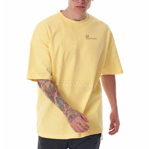 Camiseta extragrande transpirable de alta calidad, Camiseta holgada de algodón suave Simple de calle alta para hombres - Product Image 2