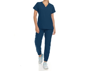 Tenues d'hôpital personnalisées bleues, élastiques, souples et confortables, uniformes d'infirmière, vêtements de travail, qualité supérieure - Product Image 1
