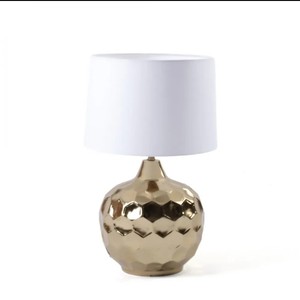 Metal with White Fabric Shade and Tripod Design Perfect for Stylish Living Room and Bedroom <b>Lighting</b> - Product Image 5