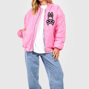 แจ็คเก็ตบอมเบอร์ของผู้หญิงเสื้อครอปสไตล์เบสบอลของผู้หญิงเสื้อครอป - Product Image 5