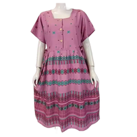Robe florale en rayonne de qualité supérieure, super confortable, nouvelle collection Putri, élégante, pour le printemps, l'automne et l'été, vêtements de nuit pour femmes, usage quotidien