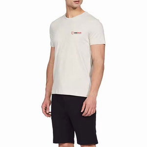 Conjunto de Camiseta y Pantalones Cortos para Hombre, Diseño Personalizado, al por Mayor, Transpirable, de Color Sólido, Hecho de Algodón, Precio Económico - Product Image 3