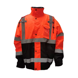 Chaqueta de trabajo de seguridad protectora de poliéster Hi Vis 100% para hombre, ropa de trabajo de alta calidad con servicios OEM a la venta 2025 - Product Image 3