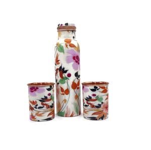 Botella elegante de cobre reutilizable gratis beneficiada 100% botella pura y a prueba de fugas para imprimir tamaño personalizado - Product Image 3