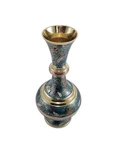 Vase de table moderne avec des courbes gracieuses et des reflets métalliques Design polyvalent Décoration intérieure écologique de haute qualité - Product Image 2