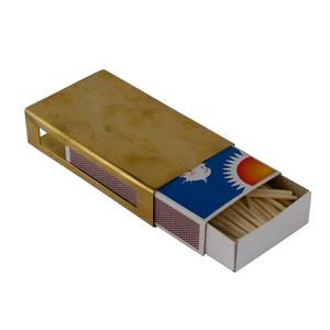 Boîte à allumettes de sécurité en laiton avec logo gravé, forme personnalisable, résistante à l'eau, durable, écologique, design moderne - Product Image 6