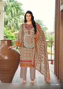 ชุดเดรสผ้าฝ้าย kurta/kurti สวยงามพร้อมพิมพ์ดีไซน์เนอร์และปักด้วยตัวเองแห้งเร็วแบบลำลองสำหรับผู้หญิงผู้ใหญ่ - Product Image 5