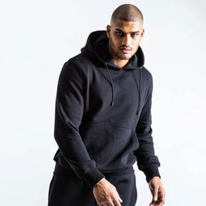 Mode décontracté hiver couleur unie survêtements vêtements de sport bouffée impression deux pièces à capuche pantalons de survêtement ensembles personnalisé 100% coton - Product Image 3