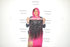 ผมอินเดียแท้แบบเป็นลอนสำหรับต่อผมอินเดียแบบธรรมชาติคุณภาพพรีเมี่ยม - Product Image 4