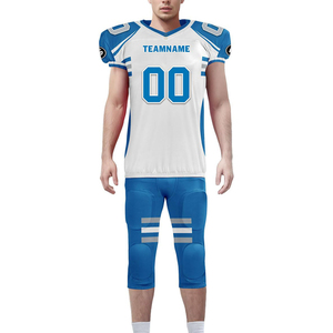 Vente en gros Uniforme de football américain pour jeunes Maillot court imprimé par sublimation Logo de l'équipe avec son propre homme américain - Product Image 2