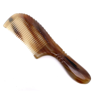 หวีเขาสัตว์สำหรับจัดแต่งทรงผม สำหรับผมยาว หนา หยิก หวีเขาสัตว์จากเขาธรรมชาติ ราคาขายส่งจากโรงงานโดยตรง - Product Image 3