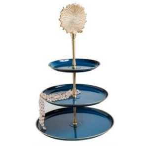 Soporte de servidor de pastel de taza multinivel Soporte de pastel plegable duradero de calidad superior Soporte de servidor de pastel de postre de comida de alta venta - Product Image 1