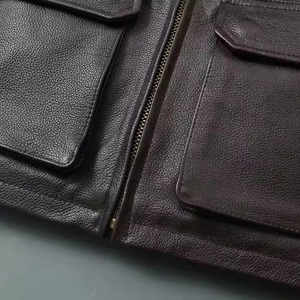 OEM Service Made in High Quality <b>Men</b> <b>Leather</b> <b>Jacket</b> Fashion Wear Full Sleeve <b>Leather</b> <b>Jackets</b> for <b>Men's</b> - Product Image 5