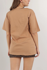 Women T-shirt Best Design Newest Style Short Sleeve T Shirt Casual Women 100% Long <b>Staple</b> Cotton Short Sleeve T-Shirts for Women - Product Image 5