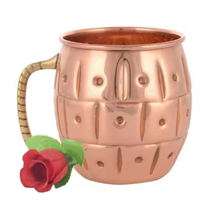 Mule de Moscou Cuivre Tasses Meilleure Qualité Bière Tasse Boîte Cadeau Ensemble Nouvelle Arrivée Tasse En Cuivre Antique Martelé Moscou Mule Tasse pour Bière - Product Image 3