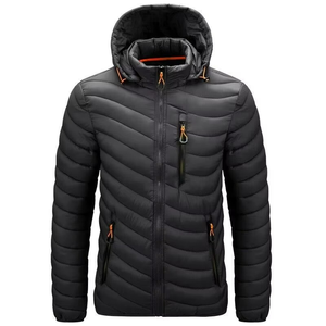 2025 Top Trending Men's Poliéster/Algodón Impermeable Ecológico Puffer Jacket Exclusive High Street Hot Seller Custom Front - Product Image 2