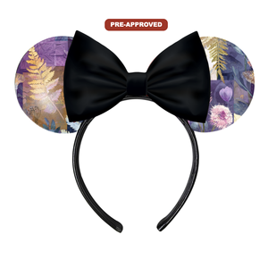 Diadema Negra Pintable con Diseño Morado Otoñal para Niños, Accesorio para el Cabello para Fiestas de Cumpleaños, Manualidades de Dibujo, para Niños y Niñas - Product Image 1