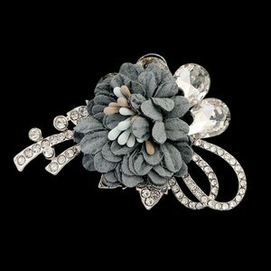 Women's <b>Scarf</b> Brooch - Grey - Product Image 1