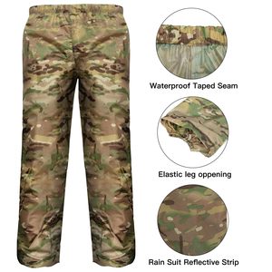 Combinaison de pluie imperméable pour homme, imprimé camouflage, softshell, équipement de pluie d'hiver avec combinaison de pêche coupe-vent, waders de pêche, combinaison de chasse - Product Image 4