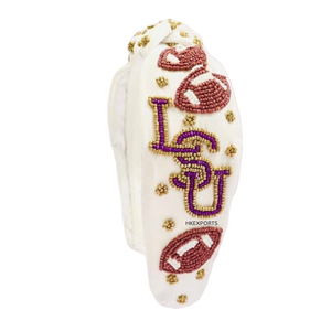 Diadema con cuentas LSU Tigers - Product Image 1